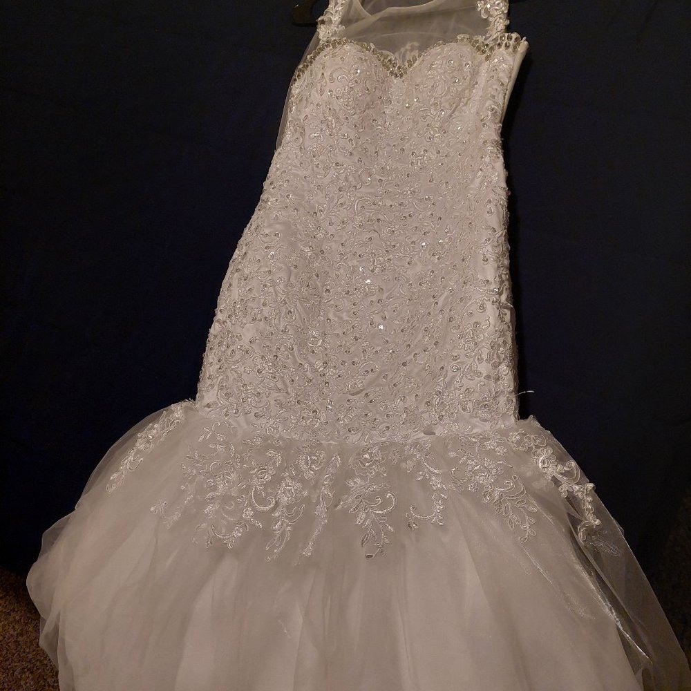 WOW! Bedazzled Mermaid Wedding Dress